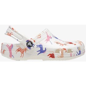 Resim Crocs Classic Character Print Clog K Çocuk Beyaz Clog Terlik 209695-9cd Beyaz 