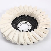 Resim 5 İnç Yün Keçe Cilalama Tekerleği, Açılı Taşlama Makinesi için Uygun - 115mm/125mm, Metal, Ahşap ve Taş için Dayanıklı ve Etkili Parlatıcı, Paslı Metaller, Paslanmaz Çelik ve Mermer Tezgahlar için İdeal | Esnek Yün Ped | Dayanıklı Yün Disk, Açılı Taşlama Aksesuarı 