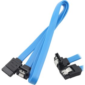 Resim Aogo Sata 3.0 Kilitli HDD SSD Sata Data Bağlantı Kablo 90 Derece Sata L Kablo Sata Iıı 6.0 Gbps 