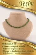 Resim OSMANLI DEĞERLİ TAŞ Sertifikalı Yeşim 6mm Kolye (DÜĞÜMSÜZ) 