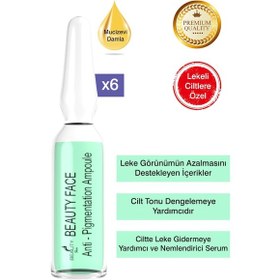 Resim Beauty Face Pigmentation Leke Ampul Serum 6 x 2 ML 