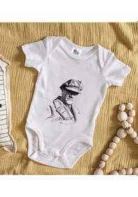 Resim Bk Kids Atatürk Temalı Beyaz Bebek Body Zıbın-17 Çok Renkli 