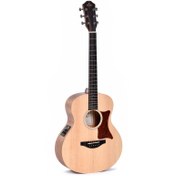 Resim Sigma GSME Elektro Akustik Gitar (Natural) 