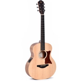 Resim Sigma GSME Elektro Akustik Gitar (Natural) 
