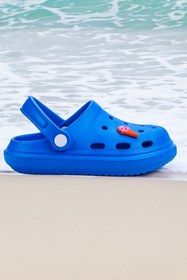 Resim Kiko Kids Bester Eva Plaj Havuz Okul Kreş Erkek Çocuk Terlik Saks Mavi 