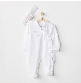 Resim Andywawa Beyaz Bebek Tulum Takım - Andywawa - Beyaz - 6-9 Ay - Ac24653-beyaz-6-9 Ay Beyaz 