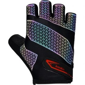 Resim Boodun Profesyonel Bisiklet Eldiveni Colorfull 