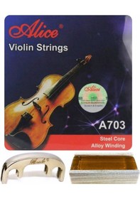 Resim Şenses Alice Keman Teli Marla Susturucu Şenses Reçine 3'Lü Set 