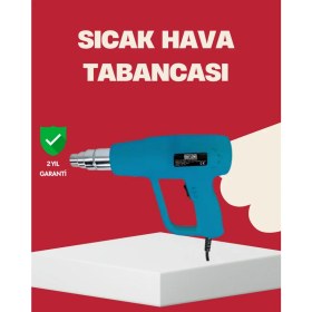 Resim Zero Land Storozal 2 Kademeli Güçlü Sıcak Hava Tabancası 380° – 500° Isı Ayarı 