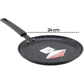 Resim 24cm Döküm Krep Tava 2 001 Siyah 