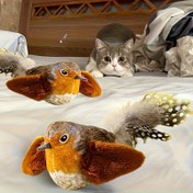Resim Yükseltilmiş Tüy Kedi Oyuncakları - Gerçekçi Kuş Sesli, Peluş Etkileşimli Oyun, Pil Gerektirmez, Yapay Tüyler, Tüm Irklar ve Boyutlar İçin Uygun, Kedilerin Zihinsel ve Av İnsiyatifleri İçin Güvenli Stimulation, Etkileşimli Kedi Oyuncakları 