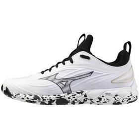 Resim Mizuno Wave Luminous 3 Unisex Voleybol Ayakkabısı Beyaz / Desenli Çok Renkli 