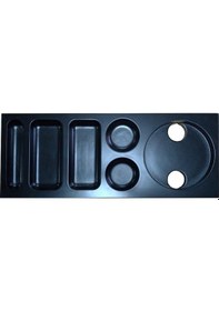 Resim Karşılama-Otel-Ikram Tepsisi 50 X 20 X 3 CM Mdf Siyah 