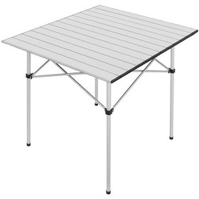 Resim Yek Outdoor Portatif Alüminyum Katlanır Kare Kamp Masası 70x70x70 Gri Gri 