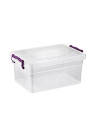 Resim Asude 2 Lt Plastik Saklama Kabı 15x22x10 Şeffaf 