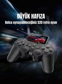 Resim Kensa Atari S10 Oyun Konsolu 500 Adet Nostalji Retro Oyun Taşınabilir Tek Konsol Gameboy Super Mario 