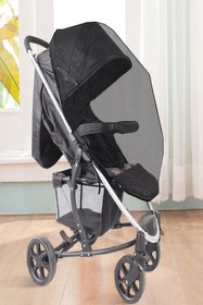 Resim MasterCar Siyah Bebek Arabası Sineklik Cibinlik Bebek Arabası Sinek Perdesi Bebek Koruyucu Puset Sineklik File 