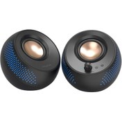 Resim Creative Pebble X Siyah 2.0 15W USB-C Bluetooth 5.3 RGB Aydınlatmalı 2.0 Masaüstü Multimedya Hoparlör 