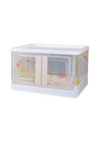 Resim Sunup Sn-25884 32l Katlanabilir Plastik Saklama Kutusu Renkli Kapaklı Tekerlekli 