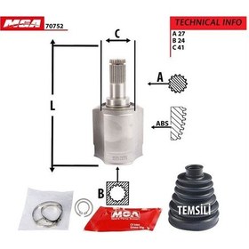 Resim Mga-70752 - Aks Kafa Ic- Kıa: Carens 02 10 "1.8" 27 24 41 