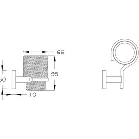 Resim Monavit Ivory Banyo Ayna Önü Altın Pirinç Cam Sabunluk A10302 