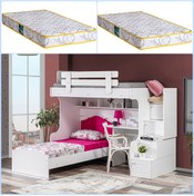 Resim Setaymobilya Ranza, Su Ranza Karyola Çalışma Masası + 2 Comfort Yatak 