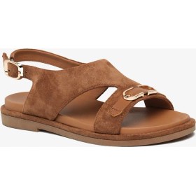 Resim Greyder Kadın Taba Süet Hakiki Deri Sandalet 6Y2WS59399 