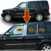 Resim Land Rover Discovery 2006-2014 Orta Direk Kromu 6 Parça Paslanmaz 