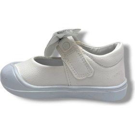Resim Arzen Bebe 121-26 Cilt Deri Papyonlu Cırtlı Anatomik Kız Bebek Ayakkabısı 19-23 