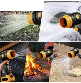 Resim 24v Li-ion Şarjlı Üfleyici Fan - Güçlü Türbin Teknolojili Taşınabilir Yaprak Ve Toz Temizleme Makinesi 