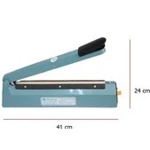 Resim 30 cm Metal Kasa Poşet Ağzı Yapıştırma Kapama Makinesi-Yedek Tel ve Teflon Hediyeli 