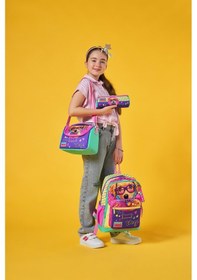 Resim Coral High Kids Sarı Pembe Sevimli Köpek Desenli 3 Lü Okul Çanta Seti Set0123752 