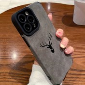 Resim Yüksek Kaliteli Suni Deri Geyik Başlı Baskılı Telefon Kılıfı iPhone 16/ 15/ 14/ 13/ 12/ 11 Pro Pro Max Plus X Xs Max Xr 7 8 için Dayanıklı - Tam Lens Koruma Kapak Dayanıklı, Kız Arkadaş/ Erkek Arkadaş/ Arkadaş için Paskalya/ Noel/ Cadılar Bayramı Hediyesi 