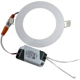 Resim Sıvaaltı Beyaz Gömme Led Panel-spot Lamba Işık Gücü:6w Dış Çap:12 Cm Delik Çap:10,5 Cm Led Panel 1 Adet 