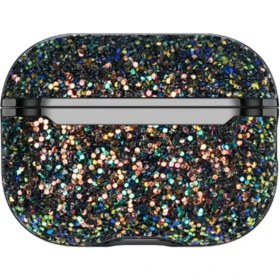 Resim Hobilinka Onegif Airpods 3 (3.nesil) Bright Simli Airpods Kapak - Siyah 