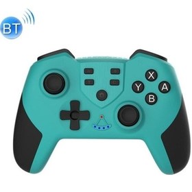 Resim Switch Pro İçin Nfc İle T23 Makro Programlama Altı Eksenli Kablosuz Bluetooth Kolu Yeşil 