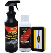 Resim SMX Seramik Hızlı Pratik Cila (1 Lt) - Boya Koruma / Hare Giderici/ Cila 3'ü 1 Arada (100ml) 