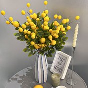 Resim 1 adet/3 adet Yapay Limon Çilek Yaprağı Dalları, Simüle Limon Ağacı Dalları Buketi, Yeşil, Yapay Bitki, PP Malzeme, PE Malzeme, Dış Mekan Parti Etkinliği Festival Doğum Günü Düğün Parti Süslemesi, Bahçe Kapı Restoran Oturma Odası Yatak Odası Bahçe Süslemesi, İlkbahar ve Yaz Ev Dekorasyonu 