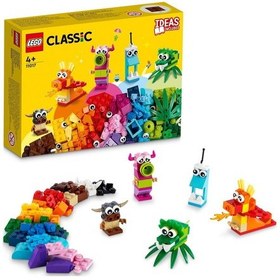 Resim LEGO® Classic Yaratıcı Canavarlar 11017 4+ Yaratıcı Oyuncak Yapım Seti - 140 Parça 