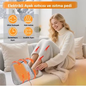 Resim BGA Kış Ayak ısıtma pedi usb elektrikli ayak ısıtıcı yumuşak flanel kaliteli kumaş 