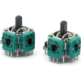 Resim 2 Adet ALPS Microsoft Xbox One Kablosuz Denetleyici Için Sensör Tabaş 3D Analog Joystick Çubuk Sensör Lehimleme Gereklidir Modülü Potansiyometreler Orijinal Uyum 