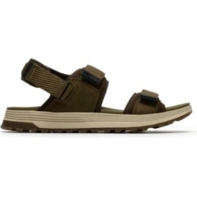 Resim Clarks %82 Polyester, %18 Inek Derisi Haki Erkek Sandalet Atl Trek River 