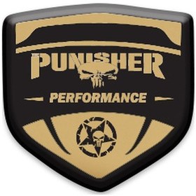 Resim Punısher 3d Damla 2 Li Oto Sticker Logo 05 