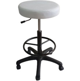 Resim Elden Hidrolikli Tabure Plastik Ayaklı Çemberli 