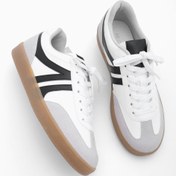 Resim Kadın Sneaker Bağcıklı Spor Ayakkabı Tiyone - Beyaz 