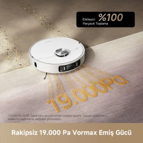 Resim Dreame L40 Ultra AE Robot Süpürge, 19.000 Pa Emiş Gücü 