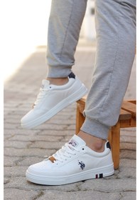 Resim U.s. Polo Assn. Noah Erkek Sneaker Spor Ayakkabı 867800000724 05 Beyaz Beyaz 