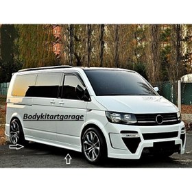 Resim Bodykitartgarage Transporter T5-t6-t7-t8 (2005-2021)model Uzun Şase Marşpiyel Takımı-fiberglass-boyasız 