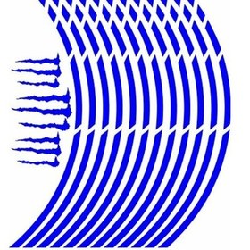 Resim Reflektör Mavi Kesik 2 1 Set Jant Şeridi 