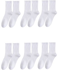Resim BGK Unisex 6'lı Düz Tenis Model 